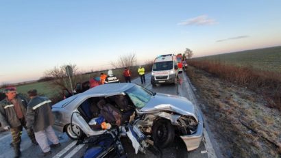 Timiş: Doi morţi şi patru răniţi într-un accident rutier pe DN 6