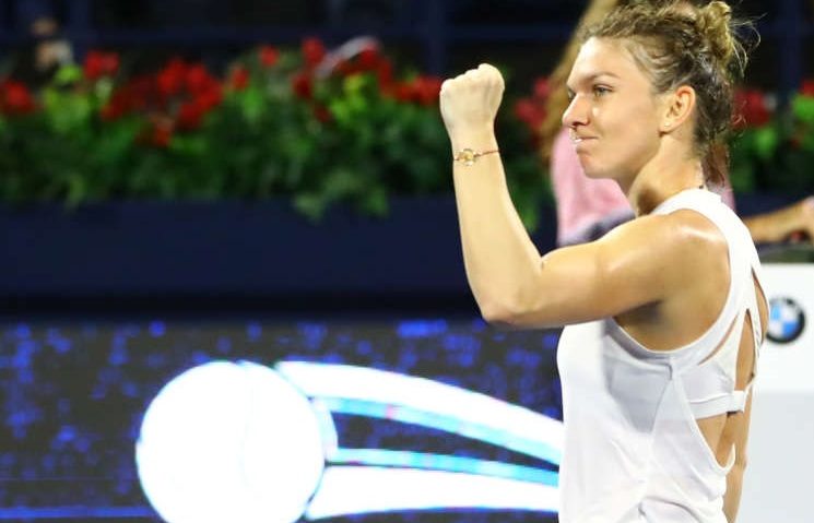 Simona Halep, campioană la Dubai, după un meci foarte echilibrat