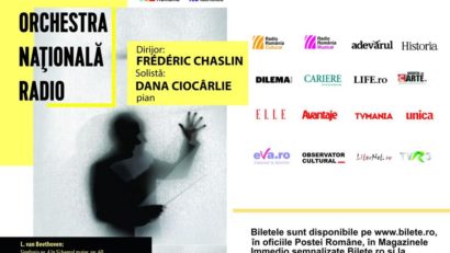 Pianista Dana Ciocârlie şi dirijorul Frédéric Chaslin, concert extraordinar la Sala Radio