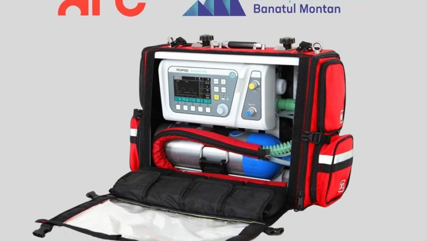 ARC a achiziţionat 3 ventilatoare mobile invazive, pentru a fi utilizate în urgenţe. Unul dintre acestea va ajunge la Spitalul Judeţean din Reşiţa, graţie Fundaţiei Comunitare Banatul Montan