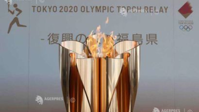 Flacăra olimpică, predată autorităţilor din Fukushima în cadrul unei ceremonii restrânse