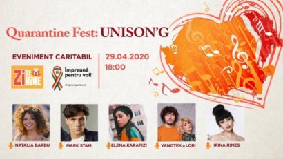 Quarantine Fest UNISON”™G – primul festival online, caritabil, de muzică de peste Prut