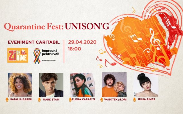 Quarantine Fest UNISON”™G – primul festival online, caritabil, de muzică de peste Prut