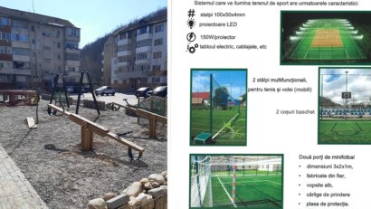 [FOTO-AUDIO] Primăria Reșița amenajează patru noi terenuri de sport multifuncționale