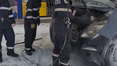 [FOTO] Incendiu la o staţie de benzină. Pompierii au evitat o catastrofă!