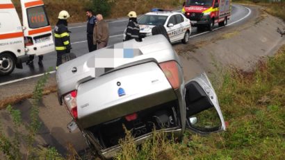 Accident rutier pe DN 6, zona Slatina Timiş