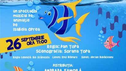 Teatrul de Vest vă așteaptă, sâmbătă, cu spectacolul „Aventurile peştişorului azuriu”