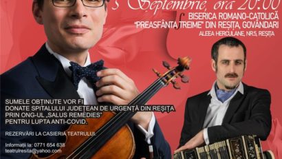 [FOTO] RECITAL EXTRORDINAR Alexandru Tomescu şi Omar Massa, sâmbătă 5 septembrie ora 20:00, la Biserica Romano-Catolică “Preasfânta Treime” din Reșița!