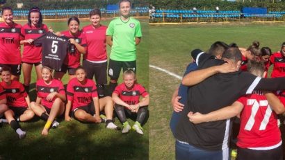 [AUDIO] 3 puncte valoroase au fost obținute de ACS Banat Girls Reșița, în Liga I de fotbal feminin