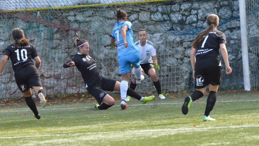 [AUDIO-FOTO] Universitatea Olimpia Cluj, prea tare pentru fetele din Banat. Campioana României ia trei puncte din Valea Domanului