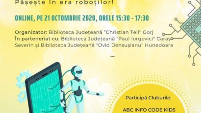 Copiii de gimnaziu din Caraș-Severin, Hunedoara și Gorj se întrec în proiecte digitale la CODE Kids FEST 2020