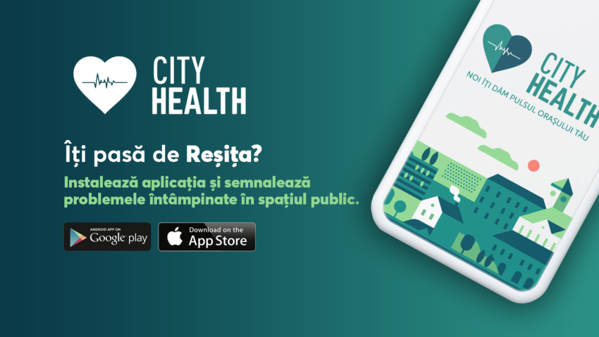 Reșițenii pot semnala orice problemă apărută pe domeniul public cu ajutorul aplicației City Health