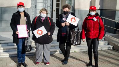 Sanitas protestează și astăzi! În Caraş-Severin și în Timiș, cadrele medicale au depus ieri lista cu revendicări la Prefectură