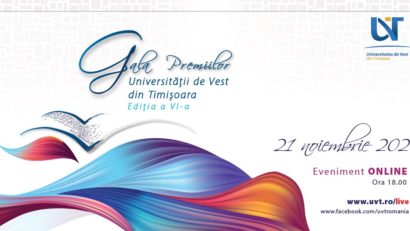 Gala Premiilor Universităţii de Vest din Timişoara în sistem online