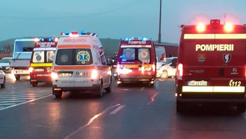 [FOTO] Două accidente au perturbat traficul rutier din Timiș