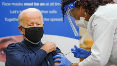 Joe Biden, preşedintele ales al SUA, a fost vaccinat anti-COVID