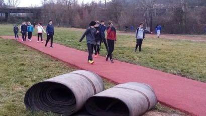 [AUDIO-FOTO] S-a încheiat o nouă etapă din proiectul de reabilitare a stadionului de atletism din Reşiţa