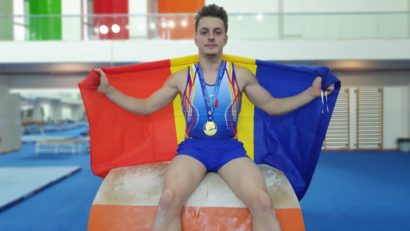 [FOTO-VIDEO] Gabriel Burtanete e campion european! Aur la sărituri, în cadrul Europenelor de juniori din Turcia