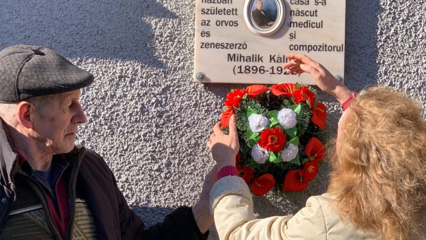 [FOTO]Mihalik Kálmaán şi György Csanádi, omagiaţi la Oraviţa