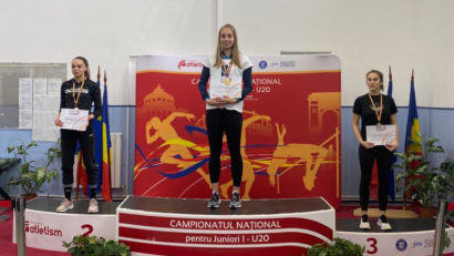 [FOTO] Daria Grigoroiu spulberă concurenţa la 60 m garduri! Aur şi record personal la Naţionalele U20