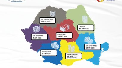 O nouă tranşă de vaccin Moderna a ajuns astăzi în România, este vorba despre 79.200 de doze