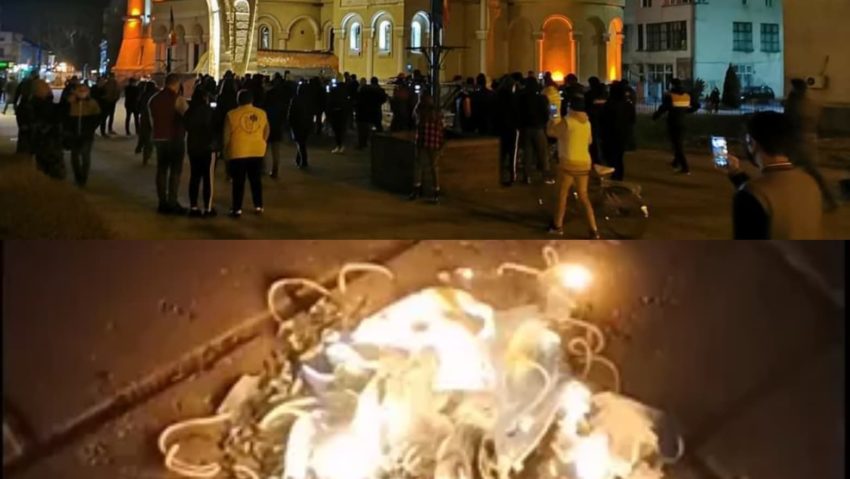 [VIDEO] Protest împotriva măsurilor anti-covid, la Caransebeș