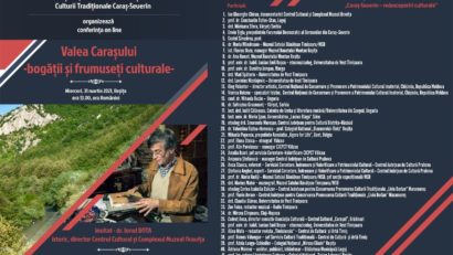 [FOTO] „Valea Carașului –bogății și frumuseți culturale“-prima manifestare on line a proiectului „Cultură și civilizație în Banatul Montan: Caraș-Severin – redescoperiri culturale“!