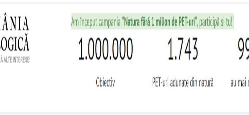 „Natura fără 1 milion de PET-uri”