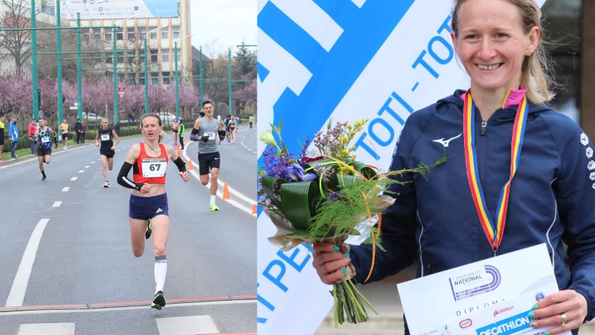 [AUDIO-FOTO] Atleta cărășeană Liliana Dragomir, medaliată cu argint la Campionatele Naţionale de 10 km