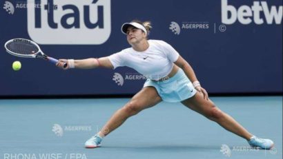 Bianca Andreescu a urcat trei poziţii în clasamentul mondial al jucătoarelor profesioniste de tenis