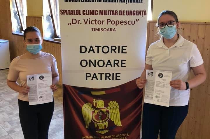 Spitalul Militar Timişoara continuă campania mobilă de vaccinare anti COVID. Astăzi sunt vaccinate persoanele din Peciu Nou și Parța