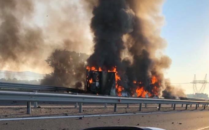 Trafic blocat pe sensul către Deva al autostrăzii A1 Sibiu-Deva