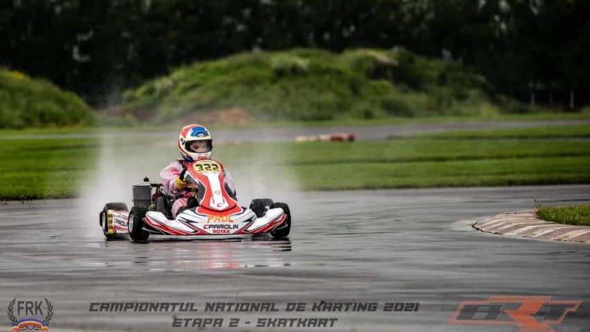 [FOTO-AUDIO] Succes reşiţean în Campionatul Naţional de karting! Paul Lăzărescu, victorios la Târgu Secuiesc