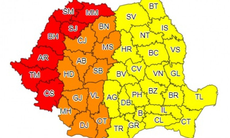 Cod roșu de caniculă în Banat începând din 24 iunie