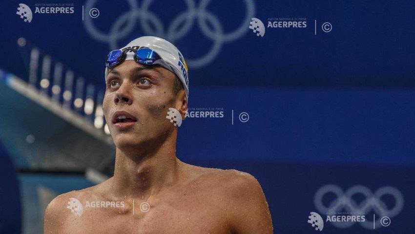 David Popovici, locul 7 în finala probei de 100 m liber