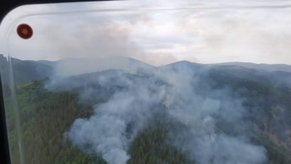 [FOTO-AUDIO-VIDEO] Incendiu de pădure în Clisura Dunării