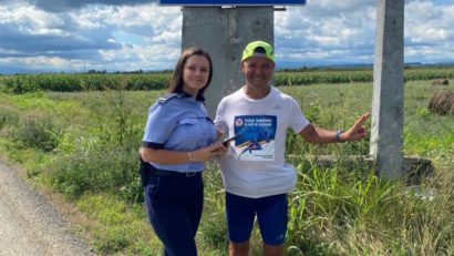 [FOTO-AUDIO] Turul României în alergare, pentru o cauză nobilă! Maratonistul Dănuţ Cernat a ajuns şi în Caraş-Severin