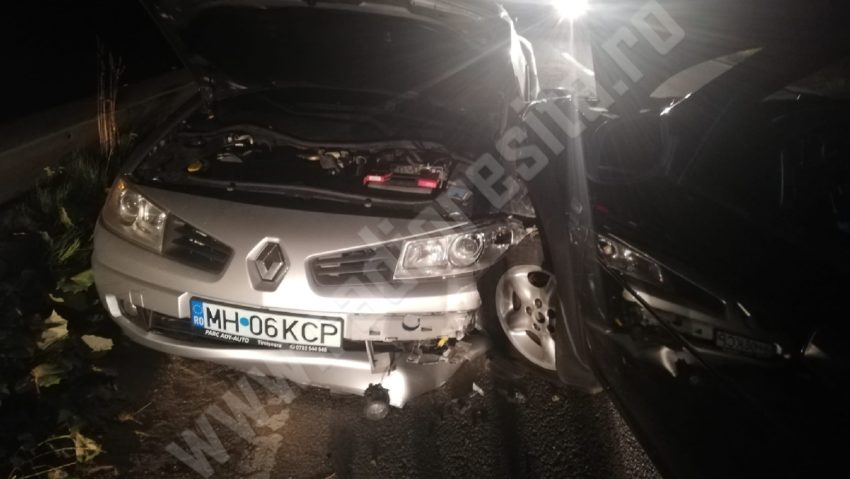 [FOTO] La ceas de seară, accident auto la Gărâna