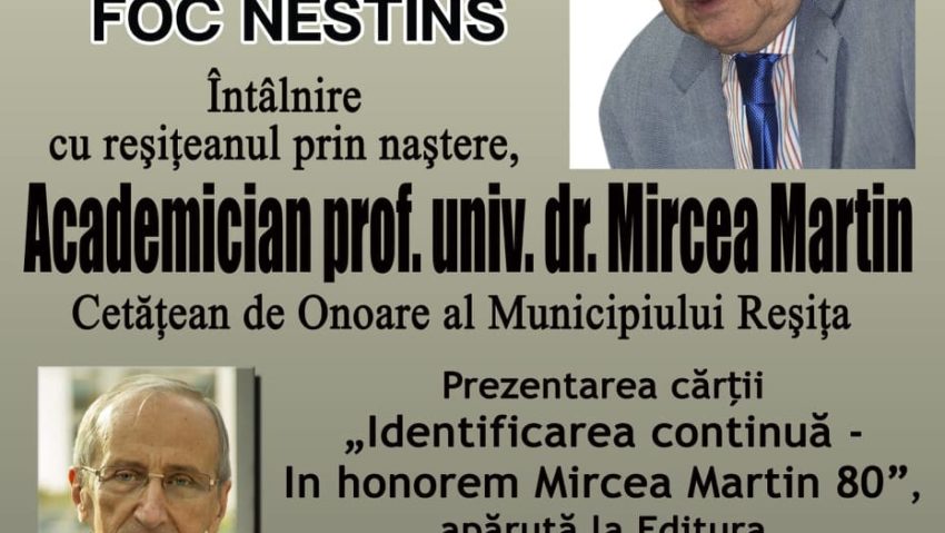 [FOTO] Proiectul „Reşiţa: 250 de ani de industrie”se bucură de girul reşiţeanului academician profesor universitar  dr. Mircea Martin!