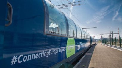 Connecting Europe Express, trenul-simbol al Europei va ajunge în această noapte la Arad