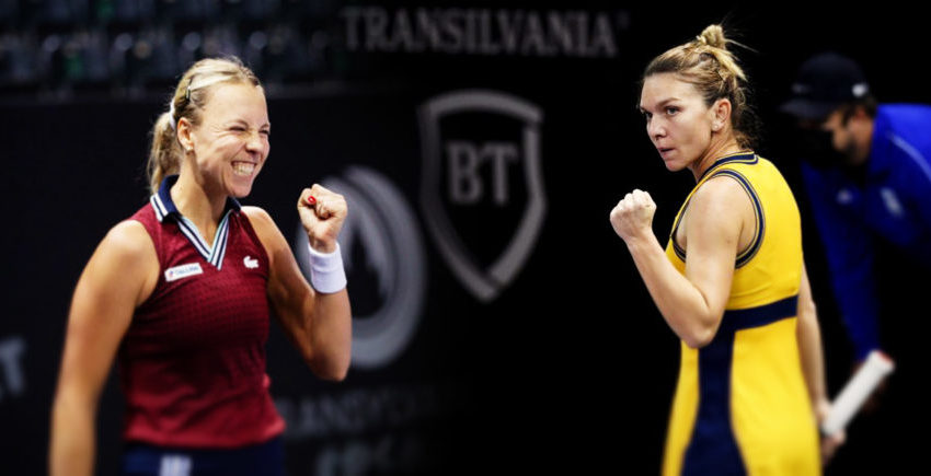 Simona Halep și Anett Kontaveit, în finala Transylvania Open