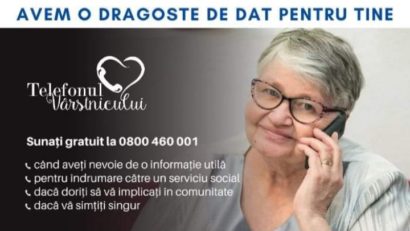 [AUDIO] Peste 66.000 de convorbiri la Telefonul Vârstnicului în 6 ani de funcționare. Din Banat într-un an de zile au fost peste 370 de apeluri