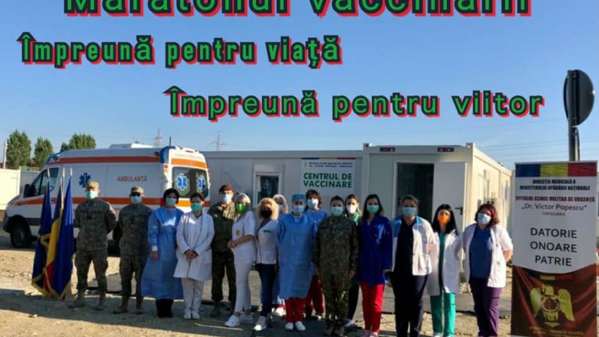 Maraton de vaccinare de Ziua Armatei Române, la Spitalul Militar din Timișoara