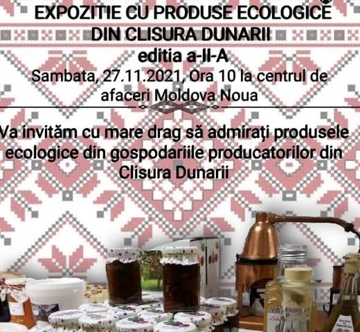 Produsele ecologice din Clisura Dunării în expoziţie la Moldova Nouă