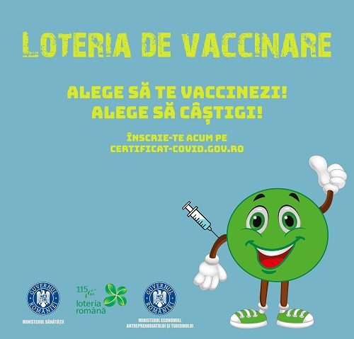 A şasea extragere săptămânală la Loteria de Vaccinare are loc duminică