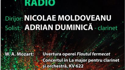 Concert Mozart, Mendelssohn și Wagner, la Sala Radio