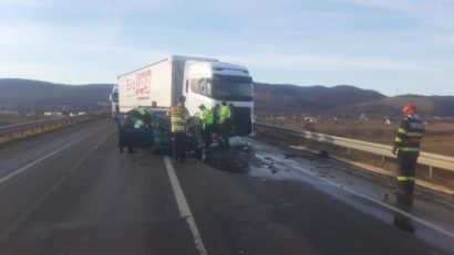 Primul accident cu victime din acest an, în Caraș-Severin, a avut loc tot pe DN 6