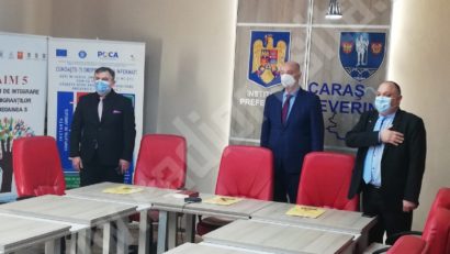 [FOTO-AUDIO] Schimbare de gardă la Prefectura Caraș-Severin