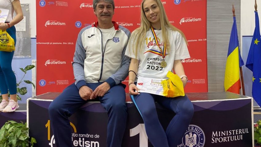 [FOTO-AUDIO] Atleţii de la CSU Reşiţa, de cinci ori pe podiumul Naţionalelor de sală! Aur şi argint pentru Daria Grigoroiu