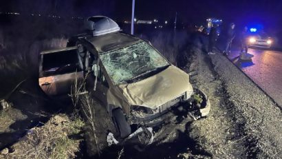 [FOTO] Accident mortal pe un drum județean din Arad